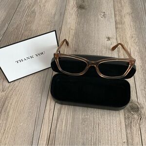 Coach Eyeglass Frames With Case HC 6181 5654 54 17 140 Brown Lenses Removed